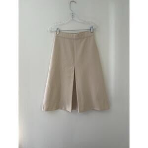 Vintage 1970s 1980s Levi’s Juniors Uniform Beige tan A Line Skirt Minimalist HTF